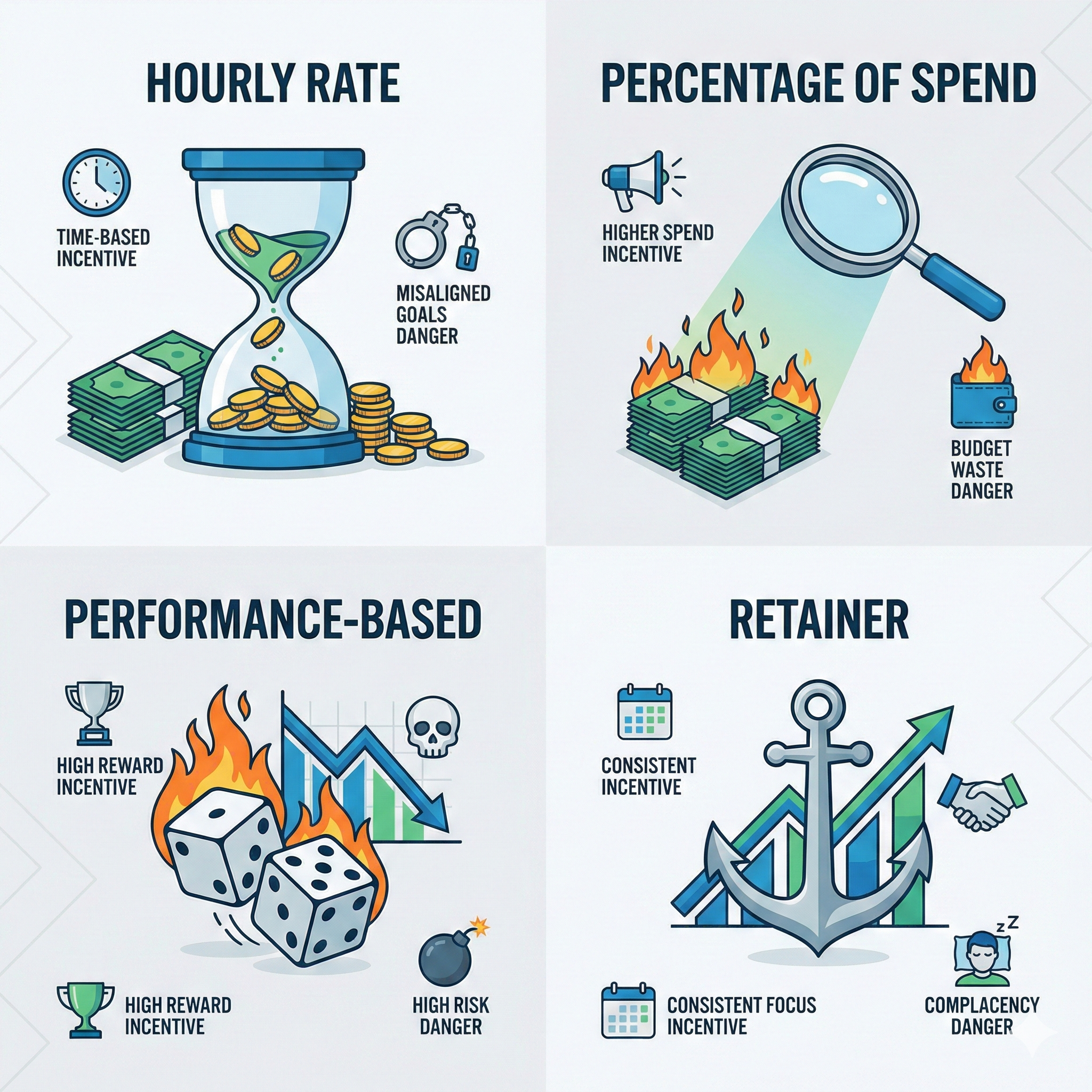 Gráfico de gasto publicitario vs resultados reales